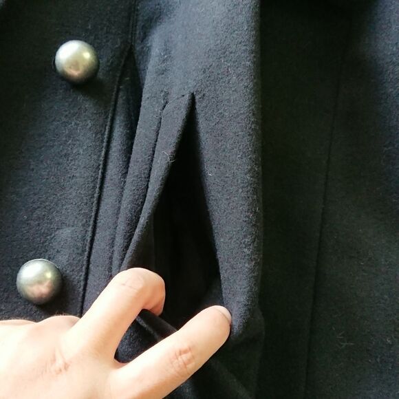 Alice + Olivia belted flare PeaCoat - Picture 3 of 12